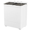 Portable Compact Washer and Dryer Combo 28Lbs with Longer Hose for rtments RVs and Dorms Grey Laundry Machine Twin Tub Mini Was