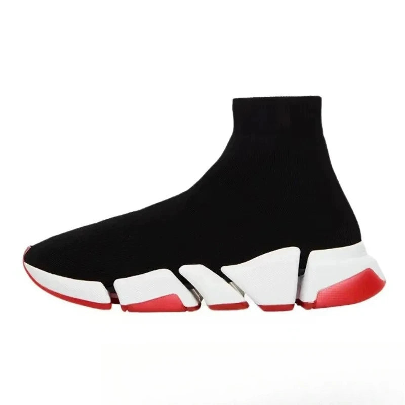 Hot Ladies Men's High Quality Brand Men's Socks Shoes Lightweight and Comfortable Running Sports Shoes Knitted Women Shoes 35-46