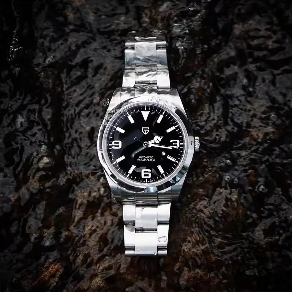 PAGANI DESIGN 40MM Air King Men Automatic Mechanical Watch 200M Waterproof Luxury Sapphire Glass Stainless Steel Watches for men