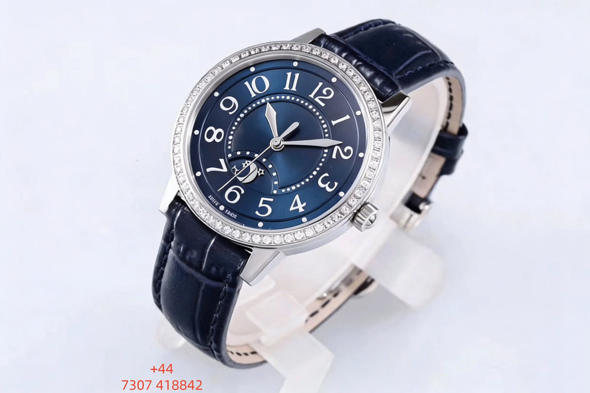 Customized luxury women's watch, 34mm diameter, imported calfskin strap, 898A1 automatic winding movement