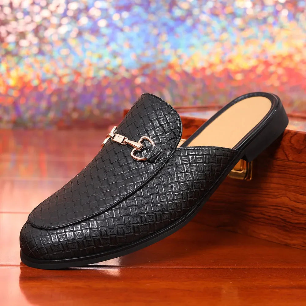 2025 new versatile slippers men's sandals men's shoes are breathable and non-smelly foot toe bagged men's half slippers one foot
