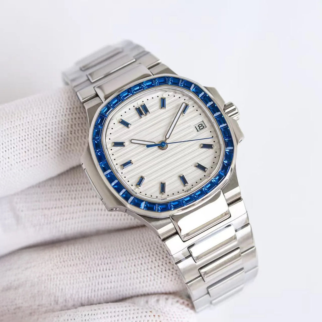 Top Designer Custom Logo Luxury Automatic Mechanical Stainless Steel Luminous Diver Watch with Calendar