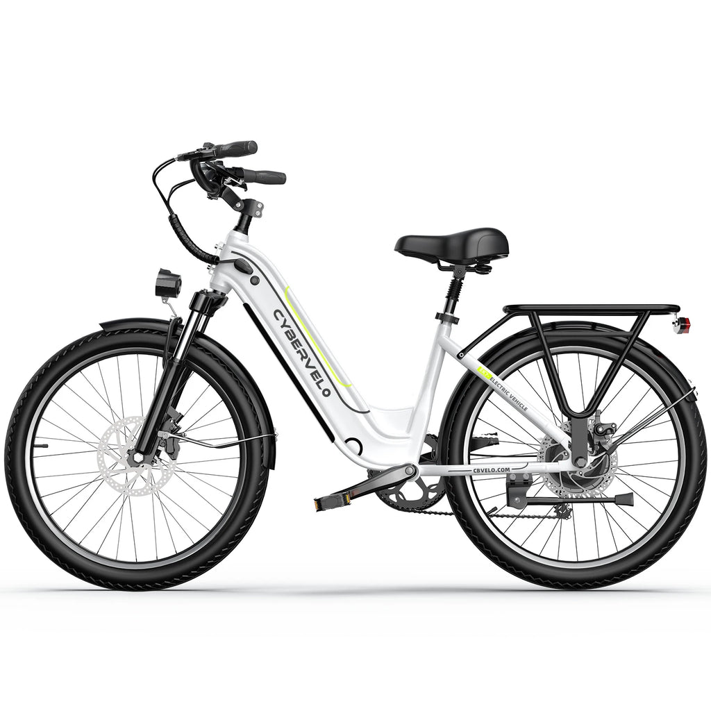 1000w Motor Peak 26 inch E-Bike for Adults, 48V 25AH Removable Battery, Long range Step-Thru 7-Speed City Commuter EK7 & EK10
