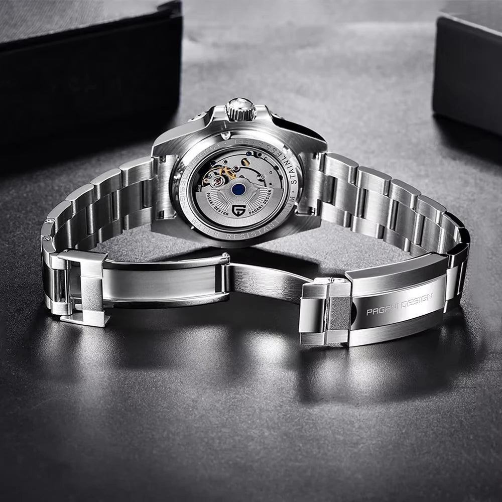 PAGANI DESIGN New 1651 Mechanical Watch 40mm Men Wristwatch Sapphire Glass Stainless Steel Waterproof Automatic Watches for Men
