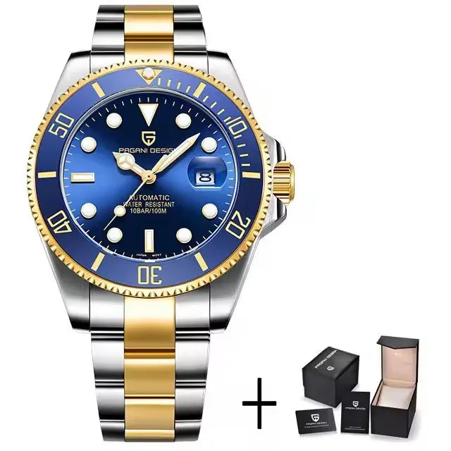 PAGANI DESIGN 2025 New Men Watches Top Luxury Gold Automatic Mechanical Wrist Watch Men Stainless Steel Waterproof Watch for men