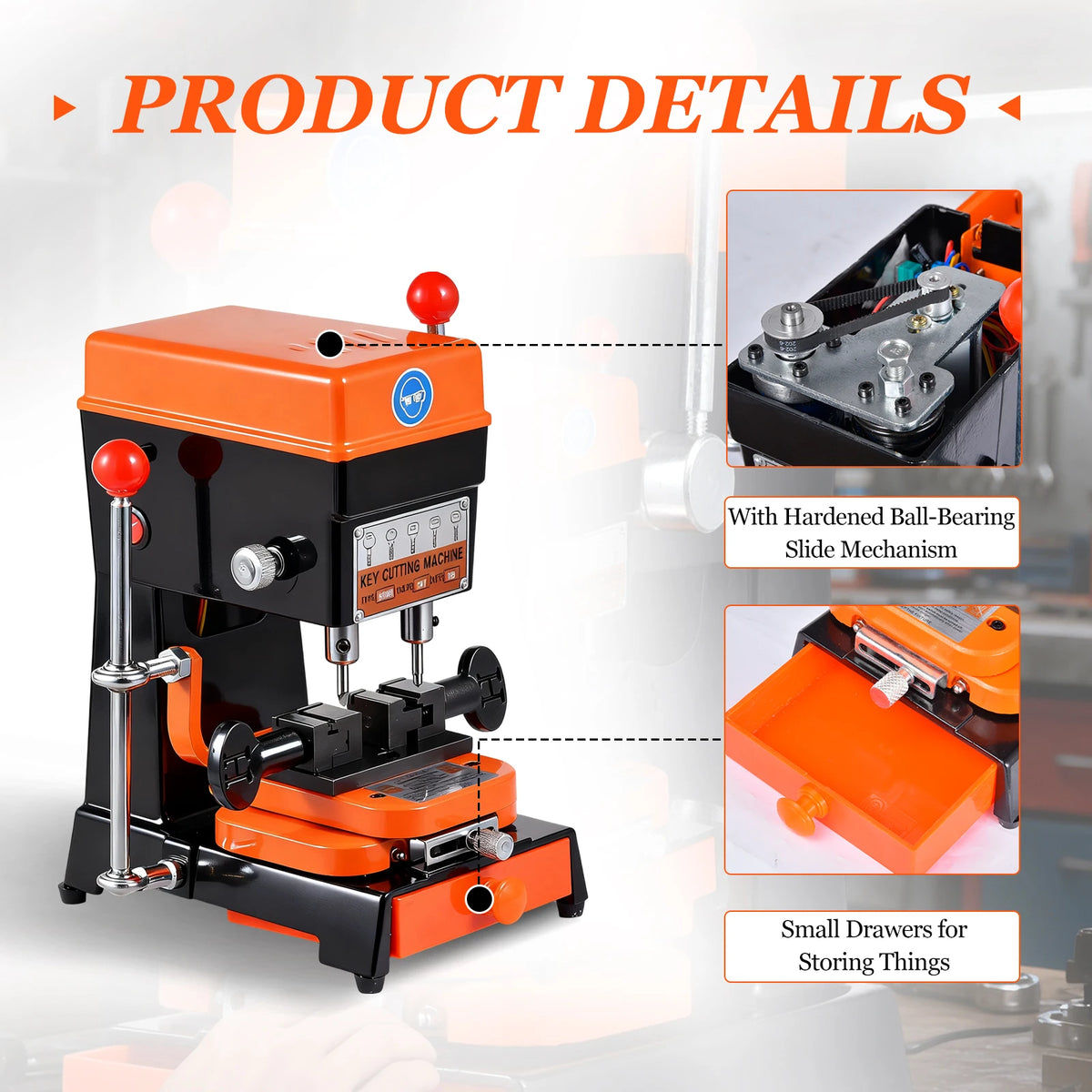 110V Key Duplicator Machine, Car Key Cutting Machine for Hardware Stores