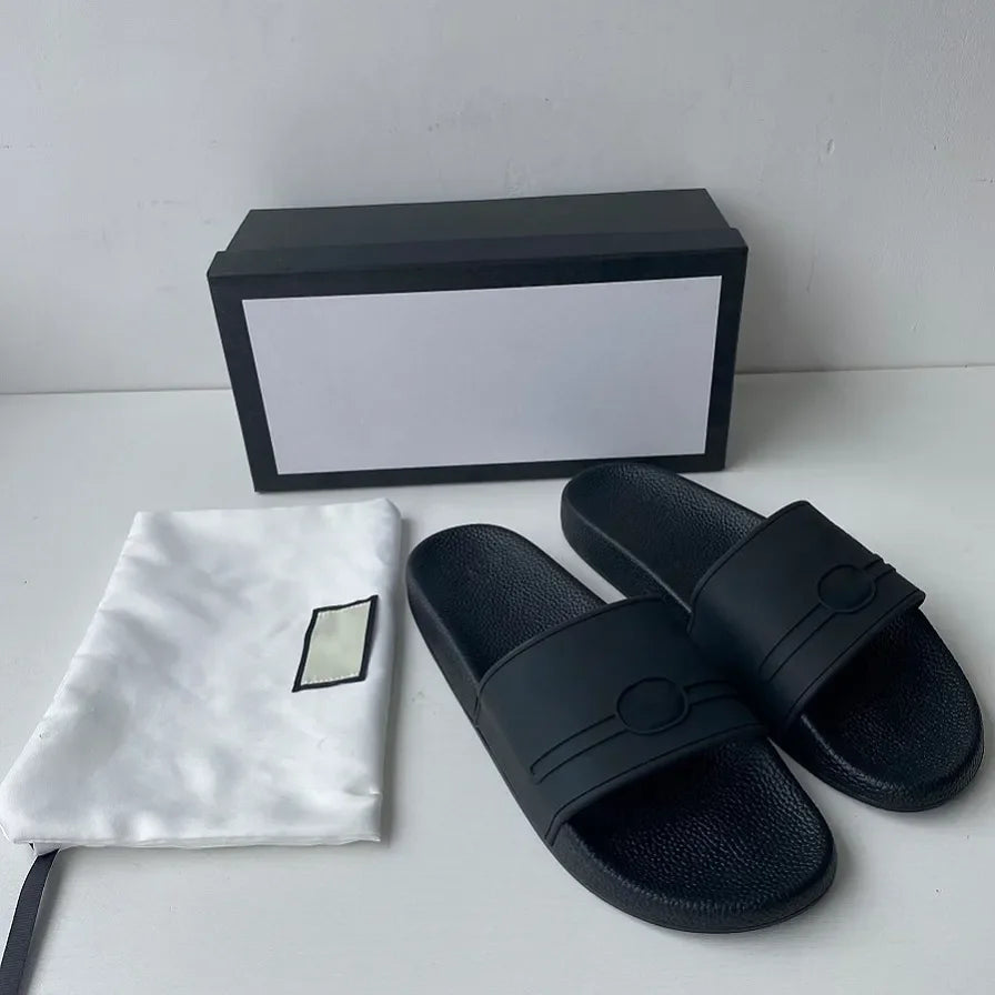 gg designer slides women man slippers luxury sandals brand real leather flip flop flats slide casual shoes sneakers boots guccii