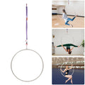5.3kg Stainless Steel Magnesium Alloy Aerial Hoop Kit 95cm Diameter 2.5cm Tube Diameter 10KN Load Capacity Aerial Yoga Equipment