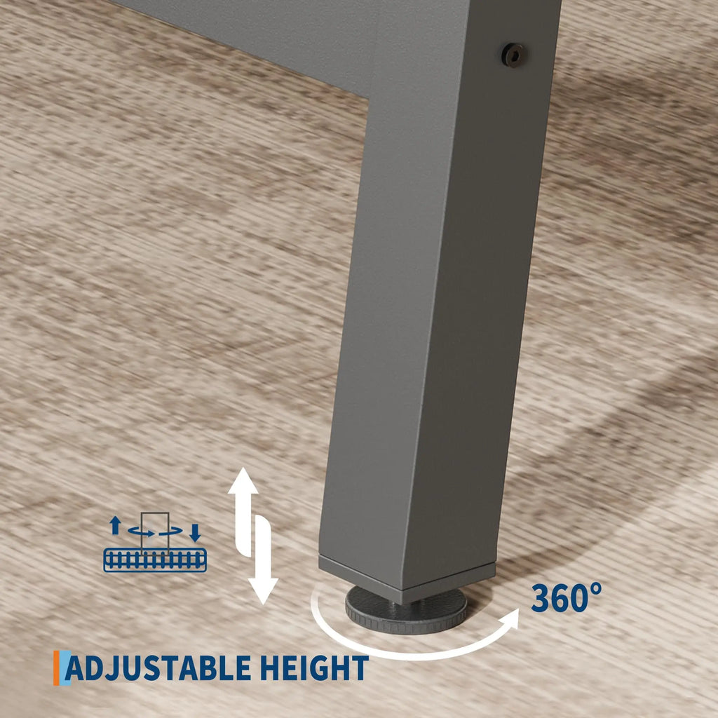 70.87 Inch Rectangle Dining Table For 6-8 People, Modern Industrial Dinner Table For Home Dining Room