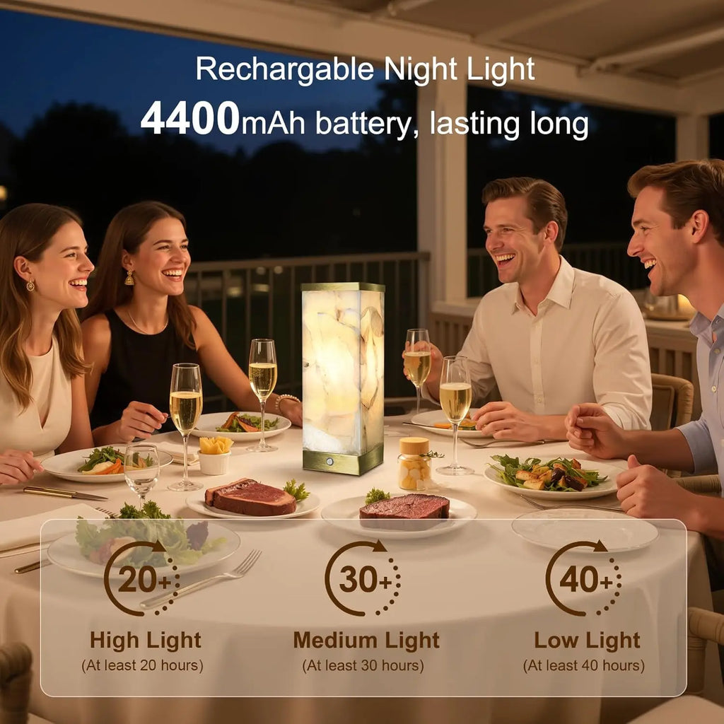 Rechargeable Cordless Table Lamp with Touch Control, 3-Level Brightness, USB-C Charging for Bedroom Living Room Office