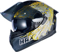 Obsidian Full Face Dual Visor Adult Motorcycle Helmet for Motorbike Street Bike with Pinlock Ready DOT Approved Slayer Gold M