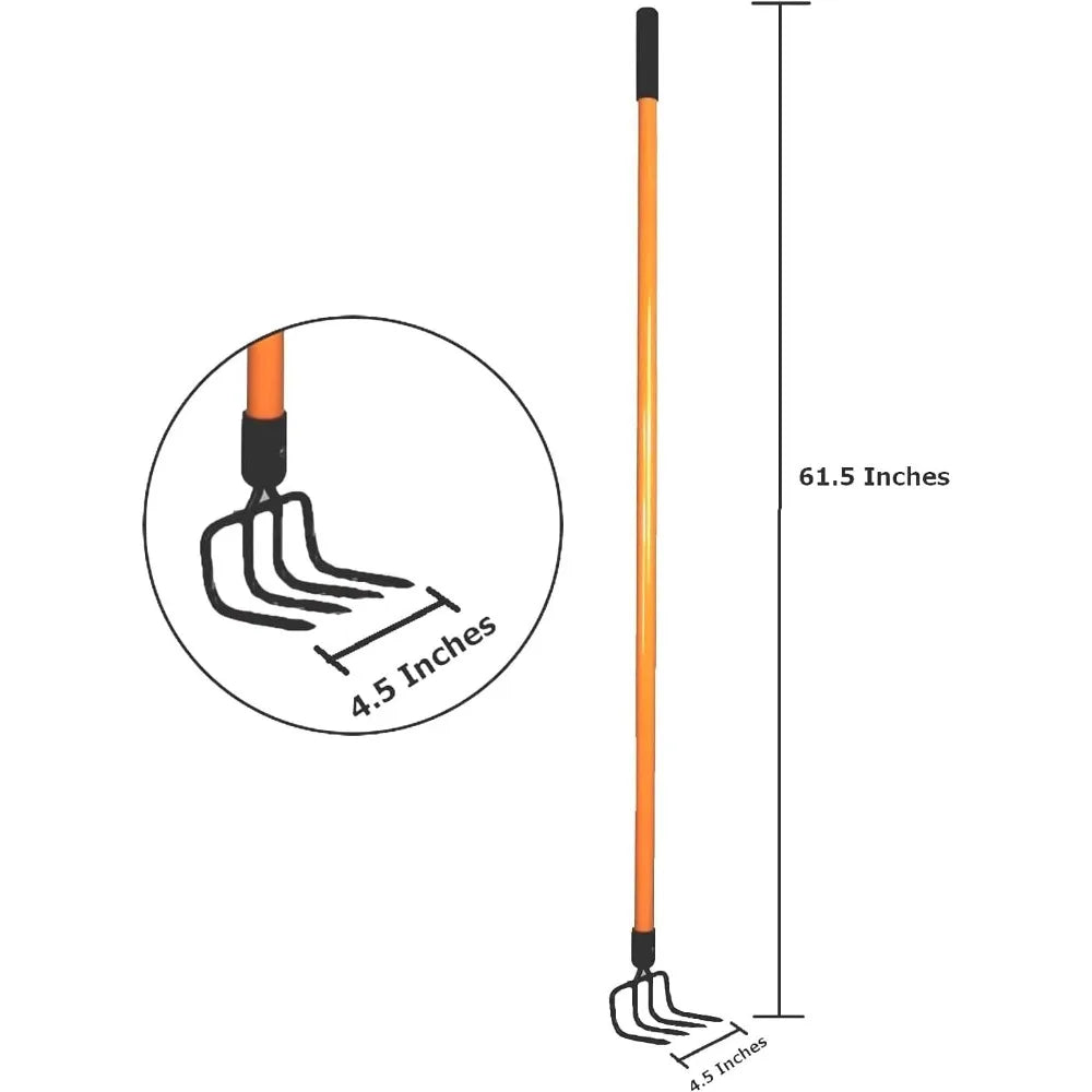 Garden Cultivator (6 Pack)– Sturdy Hand Tiller/Cultivator – Heavy Duty Blade for Digging, Loosening Soil and Weeding –