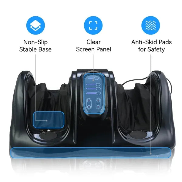 Foot Massager with Remote Control – Deep Kneading, Heat Therapy for Feet & Legs – Pain Relief, Circulation Boost – Great Gift