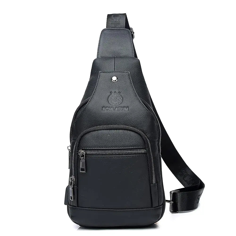 Genuine Leather Sling Bag for Men