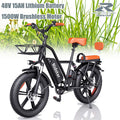 Ridstar Electric Bicycle for Adults 1500W 48V 15AH Road City Ebike for Adult 20Inch Fat Tire City Commuter eBike Max 330LBS