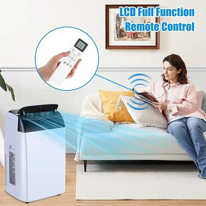 Portable Air Conditioner, 14,000 BTU AC 3-IN-1 Quiet AC with Remote Control,Built-in Dehumidifier,Cools Room up to 750 sq. ft