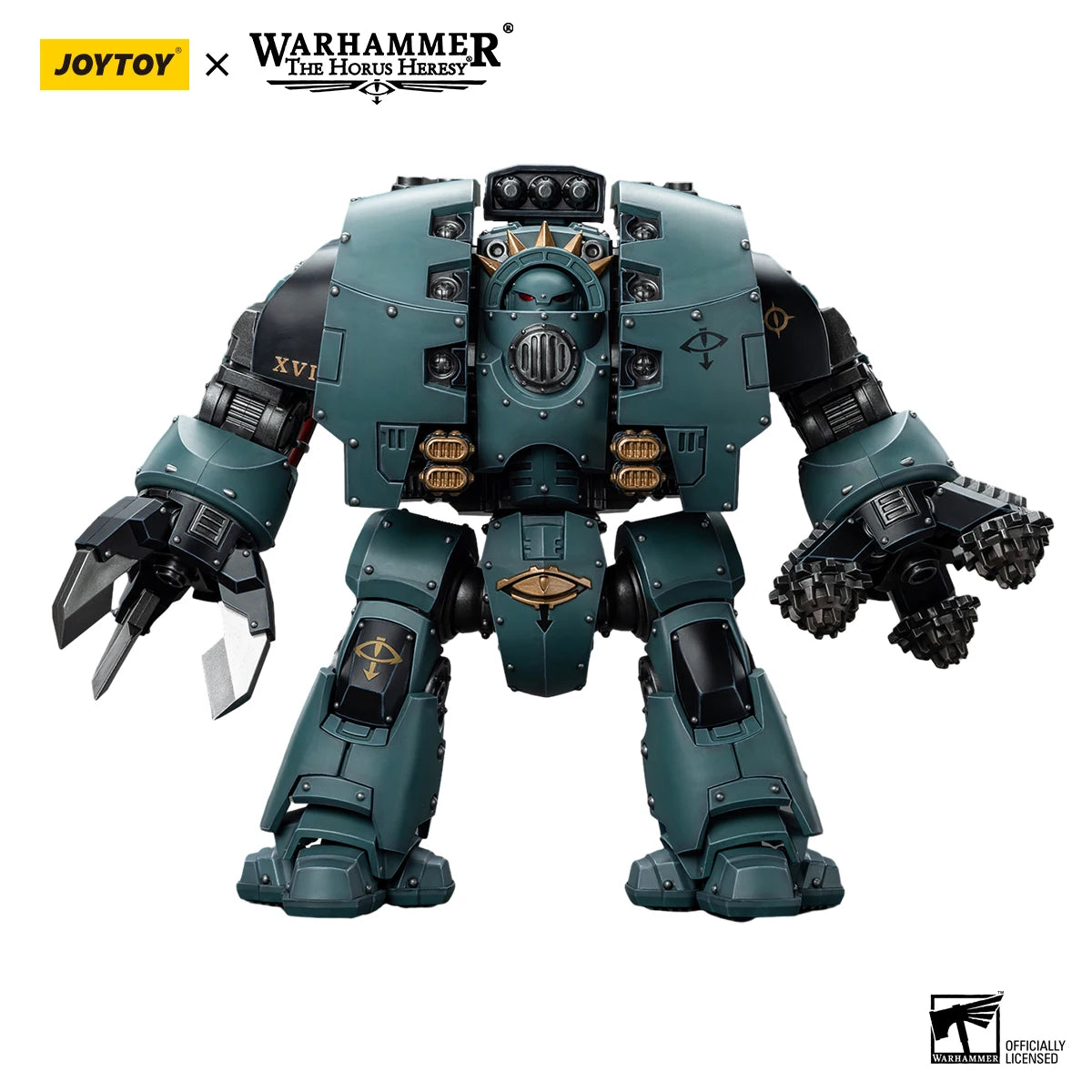 JOYTOY Warhammer 40k 1/18 Action Figures Mecha Anime 28.6cm Sons of Horus Leviathan Dreadnought with Siege Drills