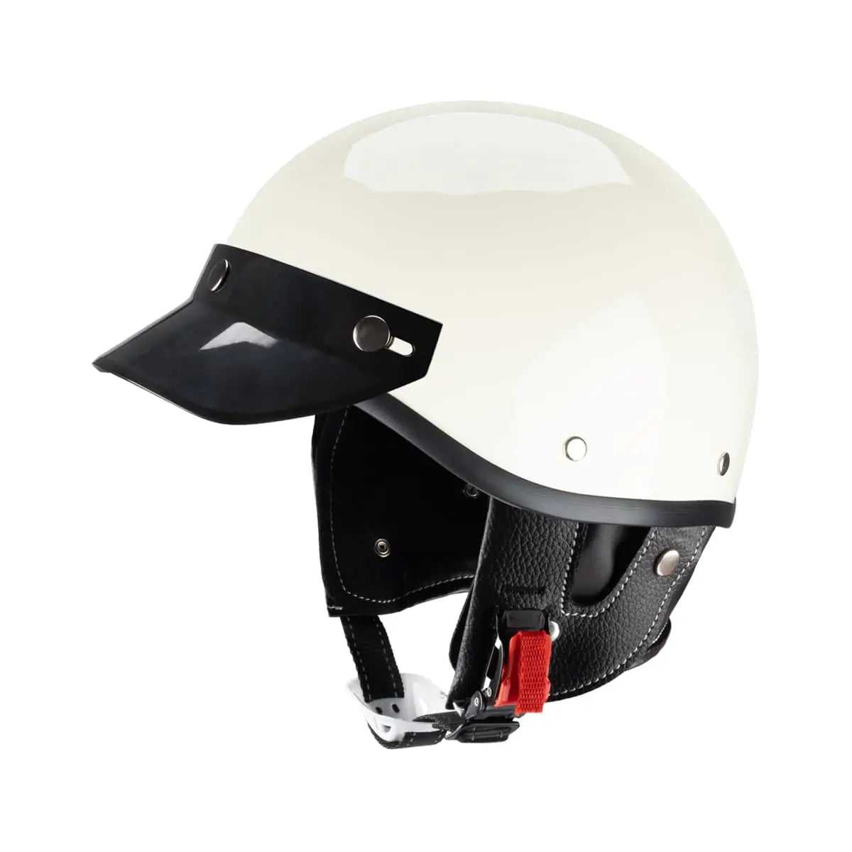 Stylish Vintage Half Helmet – Lightweight Open Face with Breathable Liner, Retro Motorcycle Gear for Urban Riders