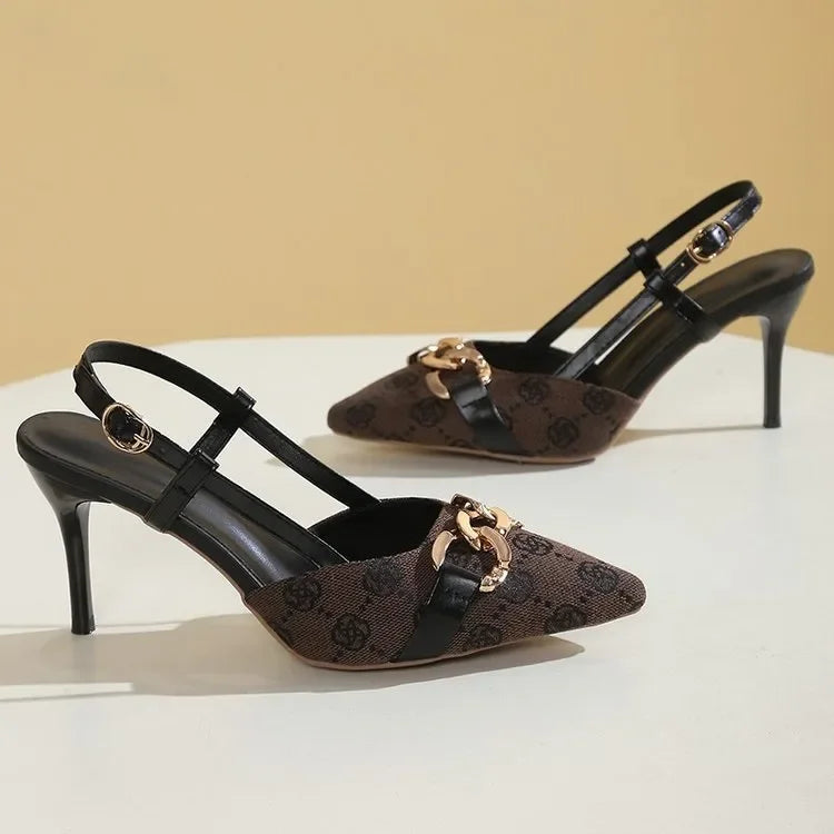 new Free delivery designer high heels Fashionable and minimalist high heels for women eye-catching and detailed follow-up shoes