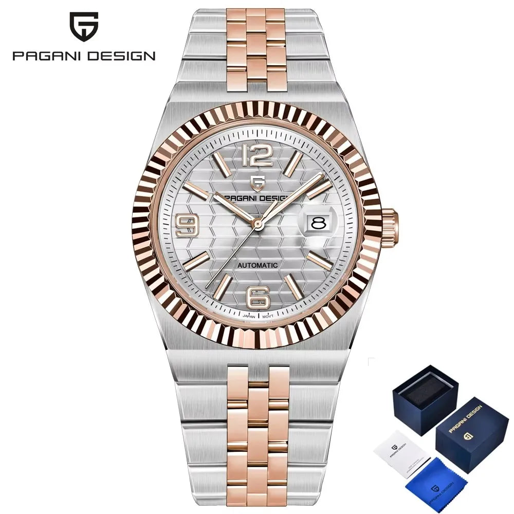 2026 New PAGANI DESIGN Men's Watches Gold Luxury Automatic Watch For Men Mechanical Wristwatches AR Sapphire Waterproof Men Gift