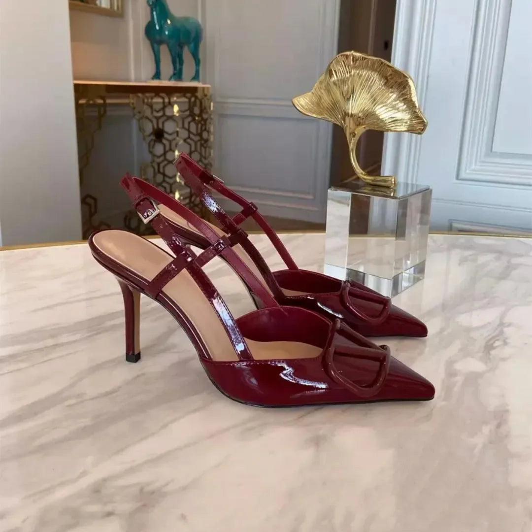 Dress Shoes Designers High Heels Women's CL Pump Platform Peep-toes Sandals Sexy Pointed Toe Red Sole 8cm 10cm 12cm Red Bottoms