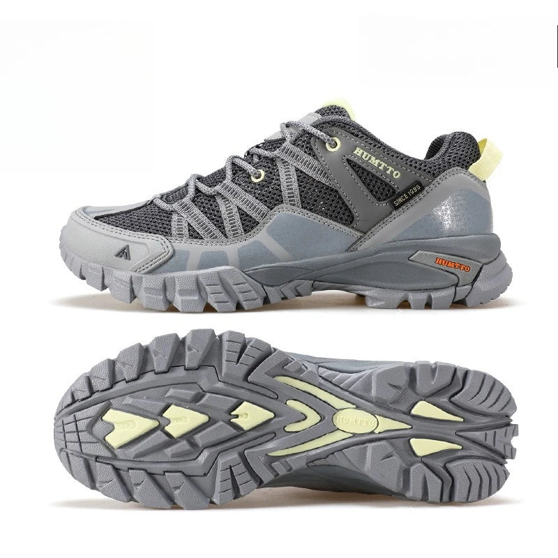 Men Lightweight Hiking Shoes Autumn Winter Breathable Mesh Casual Athletic Walking Sneakers Anti-slip Outdoor Trekking Footwear