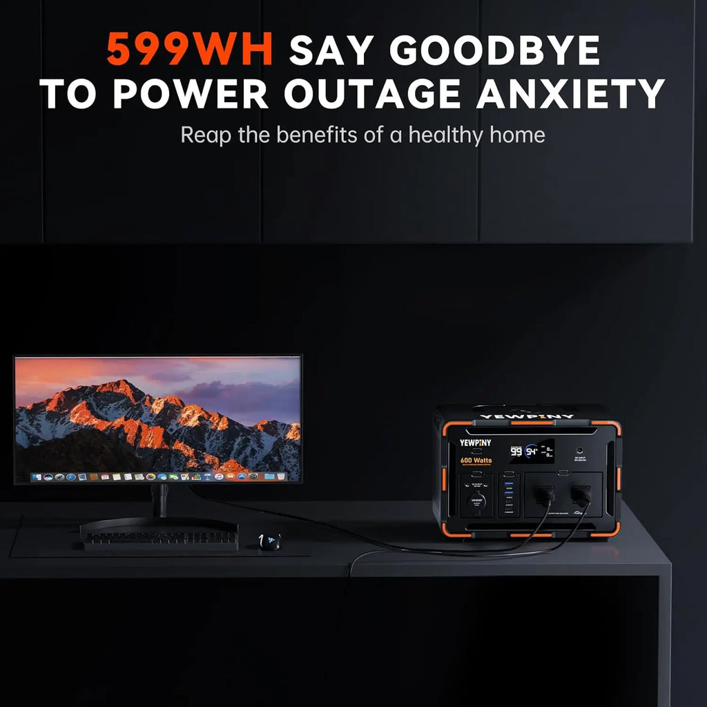 600W Portable Generator – featuring a 162000mAh battery, AC outlets, 100W USB-C PD, 10 outputs, and wireless, Customized