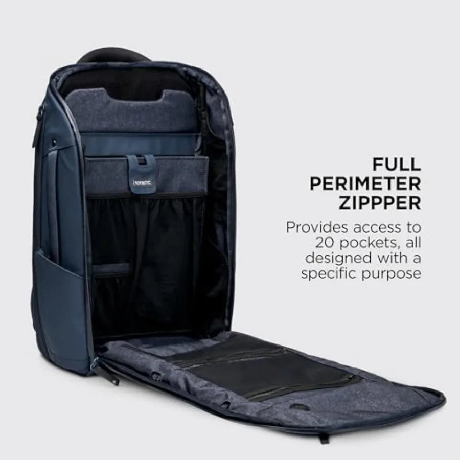 Travel Carry On Backpack 20L Water Resistant Laptop Bag for Women and Men Business Personal Item Bag in Black