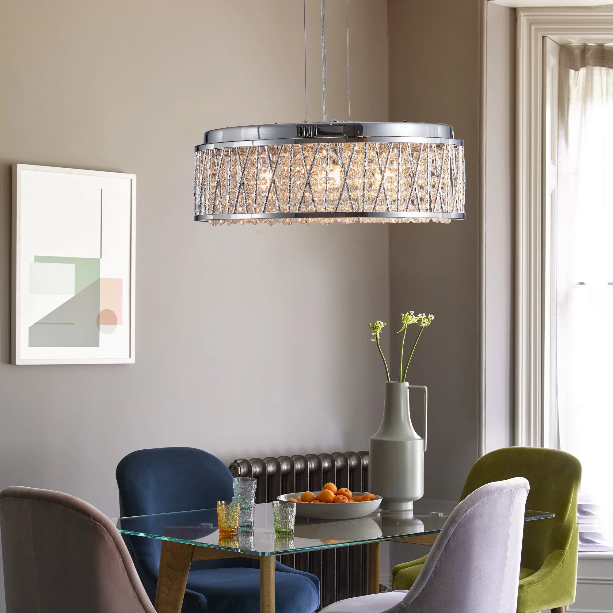Popular Luxury Design Crystal Lamps, Round Crystal Ceiling Decorations, Crystal Chandeliers for Bedroom Dining Room Living Room