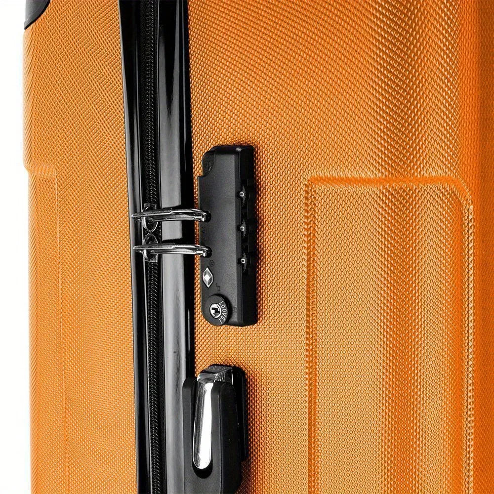 Durable 3-piece ABS pull rod rotating suitcase 20 "/24" /28 "hard shell suitcase