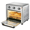 Compact 1400W 21QT Stainless Steel Airfryer Toaster Oven with 6-in-1 Multifunctions Wide Temperature Range 60-Minute Timer/Auto