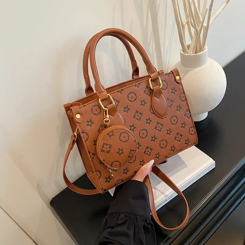 Free shipping designer women's new fashionable printed shoulder bag trendy armpit tote outdoor hand-held diagonal cross bag