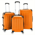 Durable 3-piece ABS pull rod rotating suitcase 20 "/24" /28 "hard shell suitcase
