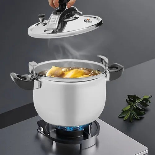 11L Stainless Steel Pressure Cooker 60Kpa Stewing Pot For Family And Hotel Use