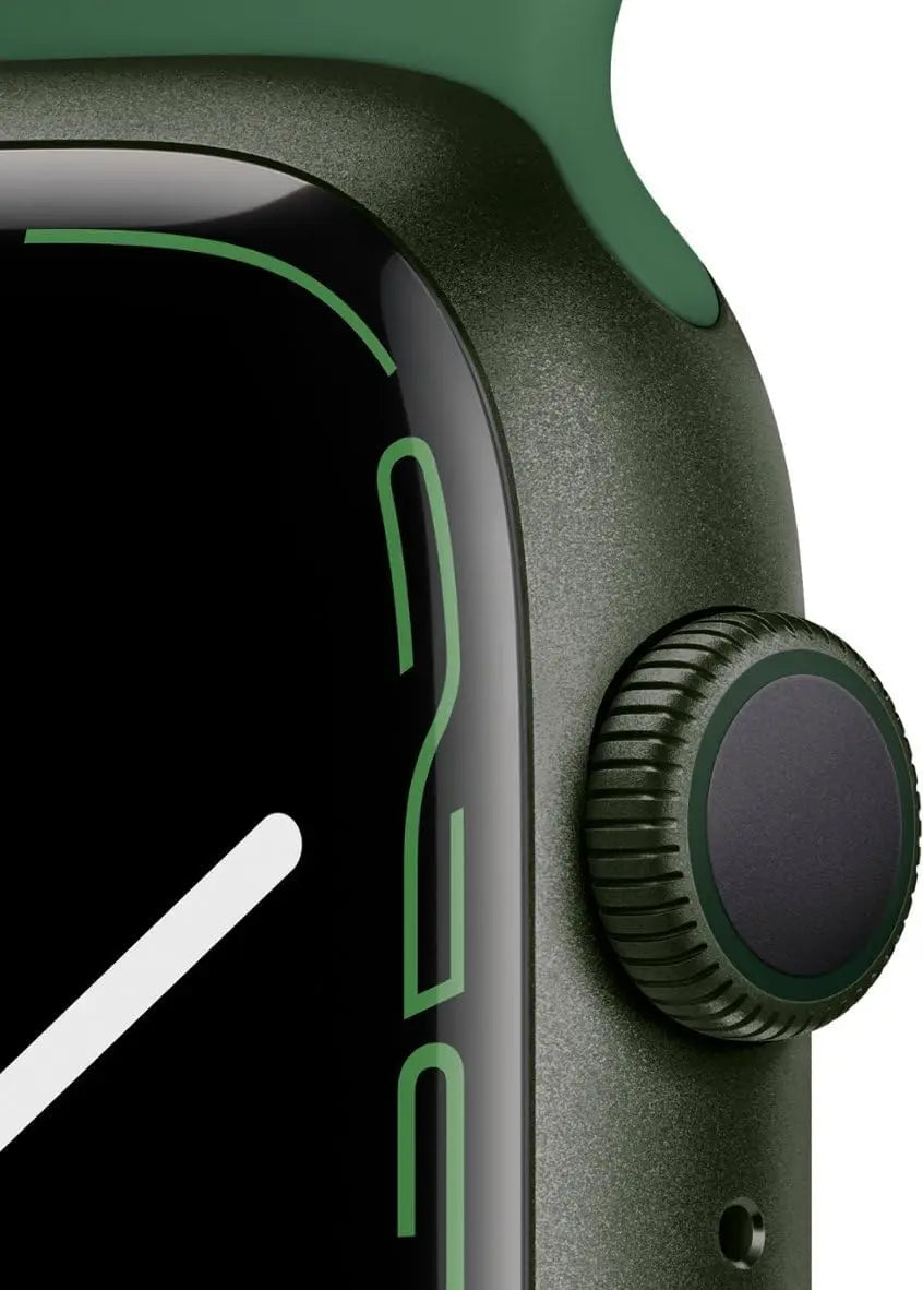Refurbished Smartwatch with GPS, 45mm Green Aluminum Case and Sport Band, Regular Size