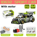 1:10 Scale MOC Technical RC Sports Car Building Blocks Kit with Motor DIY Assemble Racing Model Gift for Kids Adults Bricks Gift
