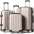 Luggage Set of 3 Hardside Carry on Suitcase Sets with Spinner Wheels & TSA lock, Portable Lightweight ABS Luggages