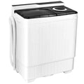 26lbs Semi-automatic Washing Machine Portable W/Built-in Drain Pump Grey