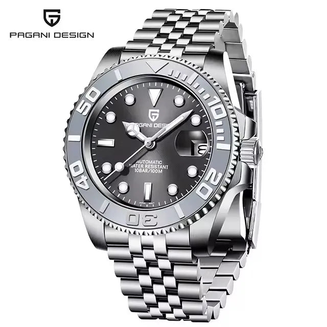 PAGANI DESIGN V2 40MM Luxury Men Mechanical Watch AR Coated Sapphire Glass Stainless steel waterproof Automatic Watches for men