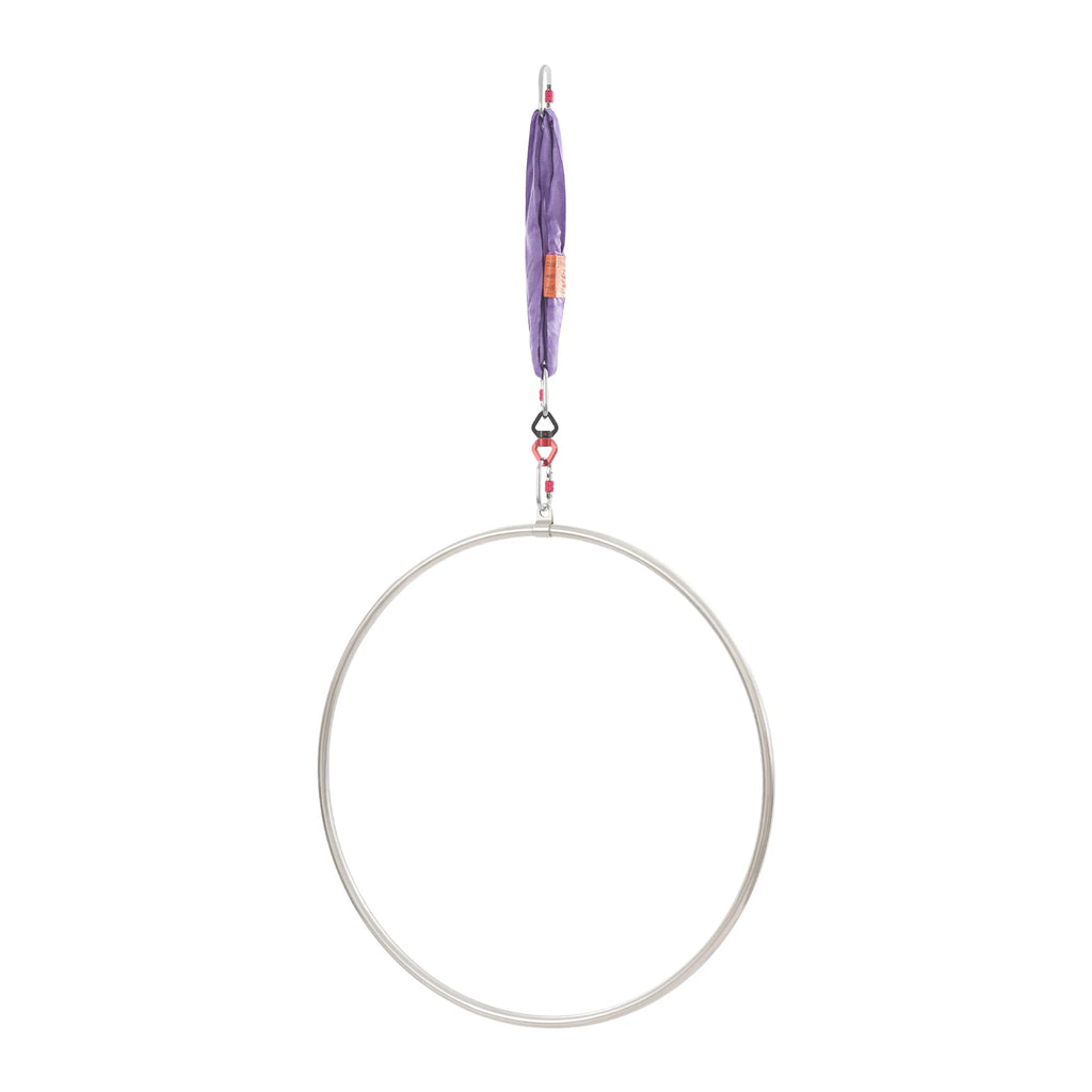 Aerial Yoga Hoop, 95CM Aerial Hoop Set Single Point Lyra, 37.4 Inch Diameter Fitness Training Equipment, Stainless Steel