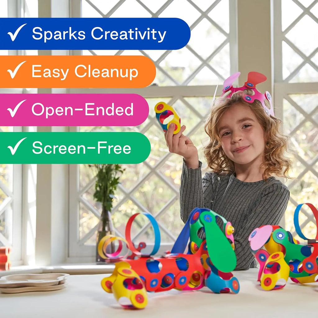 72-Piece Magnetic Building Toy Set - Flexible STEM Construction Tiles for Creative Play, Ages 4-99
