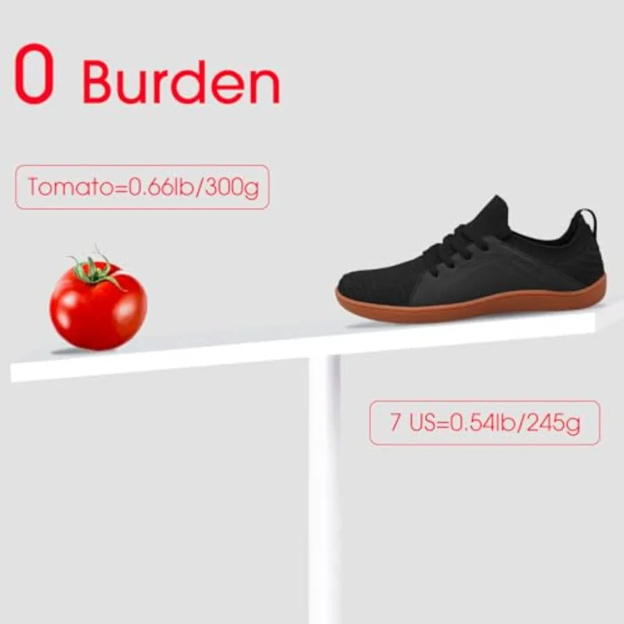 relxfeet Men's Barefoot Shoes Minimalist Cross-Trainer Shoes Wide Toe Walking Shoes Zero Drop Sole Trail Running Sneakers