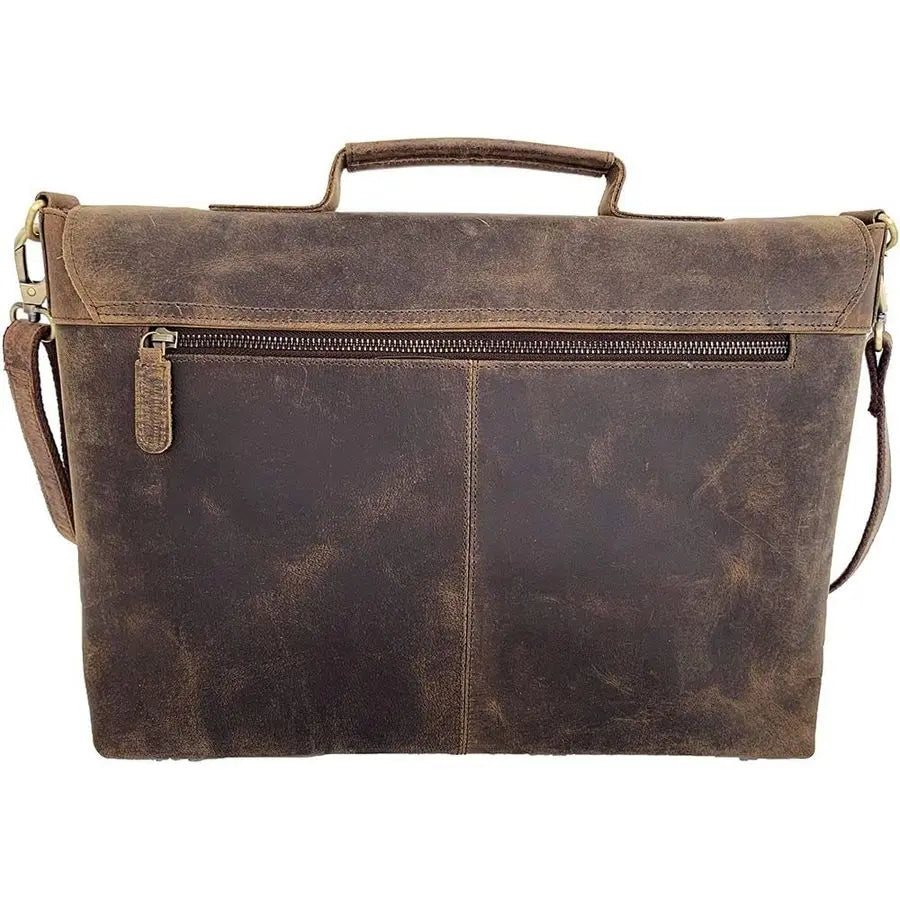 Inch Leather briefcase Laptop Messenger Bags for Men and Women Best Office Satchel Bag