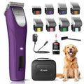 Professional Dog Clippers for Grooming - 2 Speed Pet Grooming Kit for Thick Curly Matted Coats - Low Noise Heavy Duty Cordless