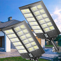 2-Pack 5000W Solar Street Lights Outdoor,Solar Flood Light Motion Sensor and Remote Control,Garden Decoration Gardening Lights