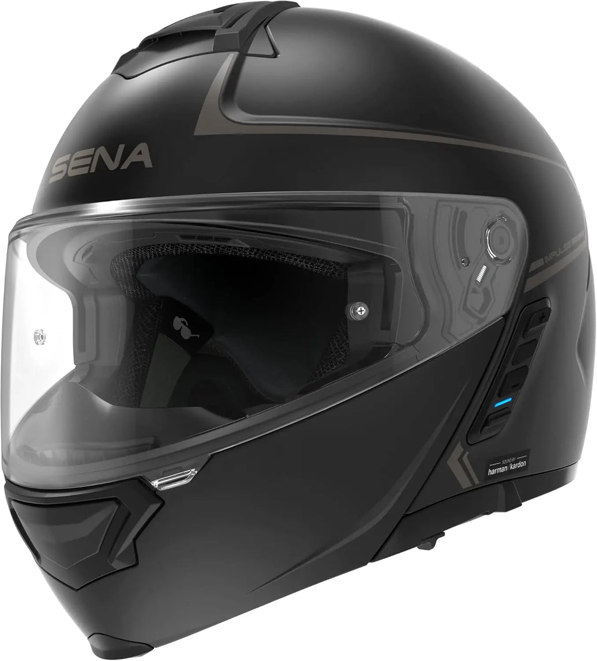 Impulse DOT Flip Up Modular Bluetooth Helmet w/Sound by Harman Kardon Dual Visor Helmet with Integrated Mesh Intercom System / M