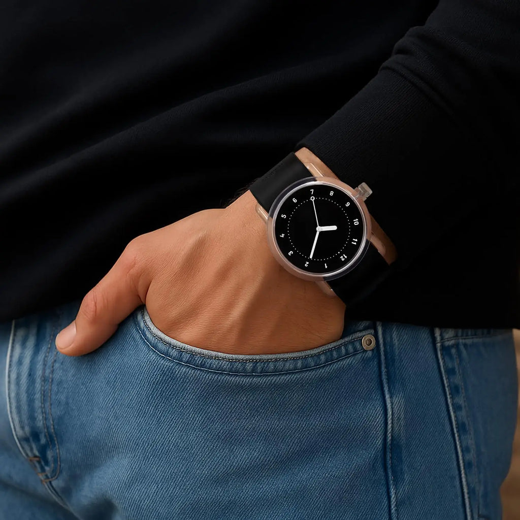 Minimalist Unisex Watch with Waterproof Resin Case, Silicone Strap, Japanese Quartz Movement, 38mm Dial for Men and Women
