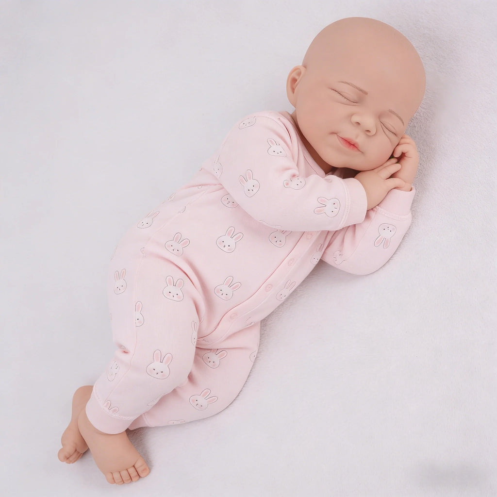 18.9Inch Artisan-Crafted Silicone Reborn Baby Girl/Boy Loulou Flexible Washable Lifelike Details For Doll Lovers Gifts Kids Toy