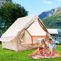 Inflatable Tent With Pump,4-6 Person Glamping Tent:Easy Setup 4-Season Waterproof,12 Mesh Windows