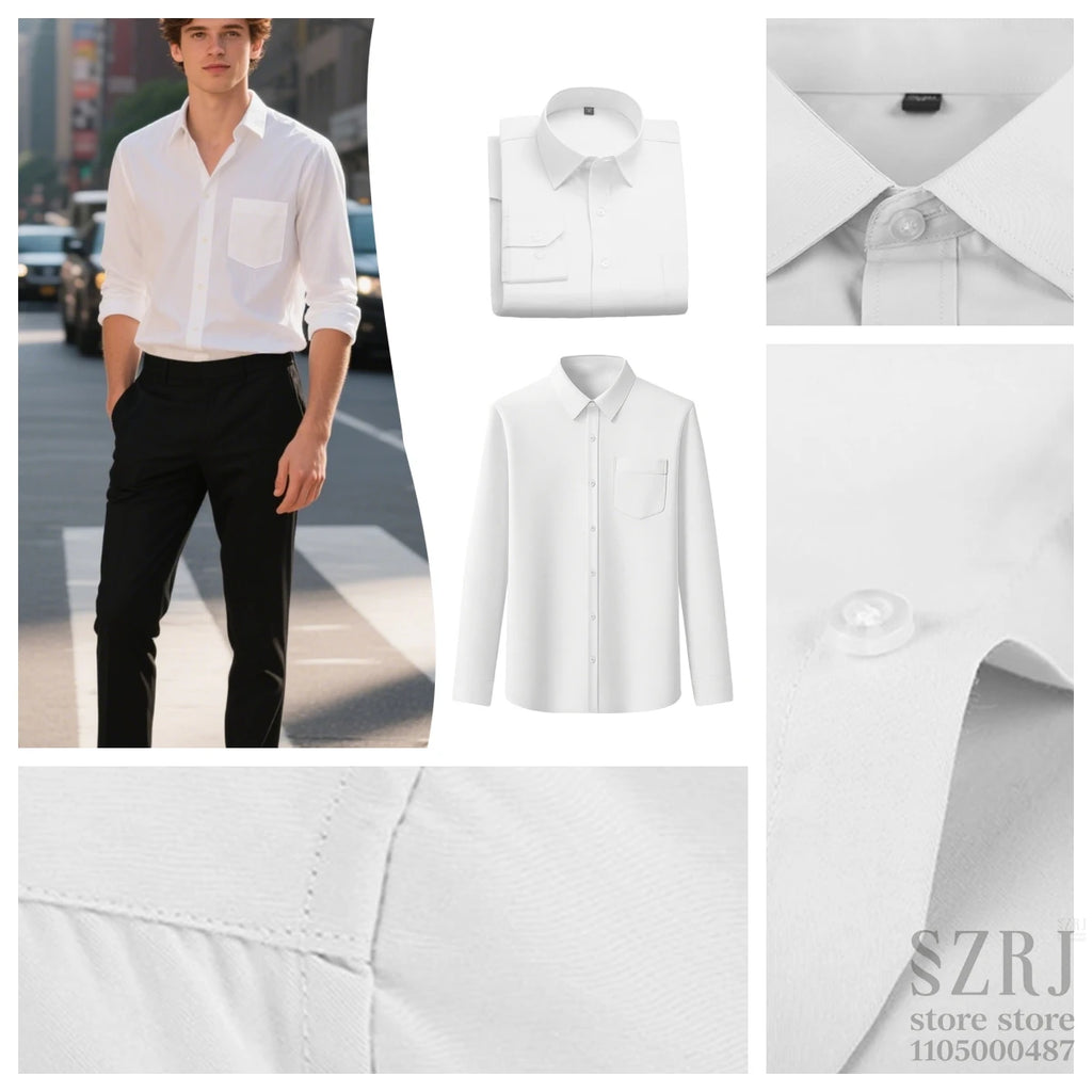 Men's 5-piece vertical striped suit+double button jacket+pants+white shirt+blue tie, suitable for wedding/business/daily wear